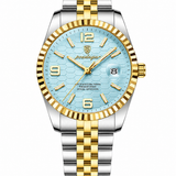 Dourado com Mostrador Azul Menta