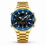 Dourado com Mostrador Azul
